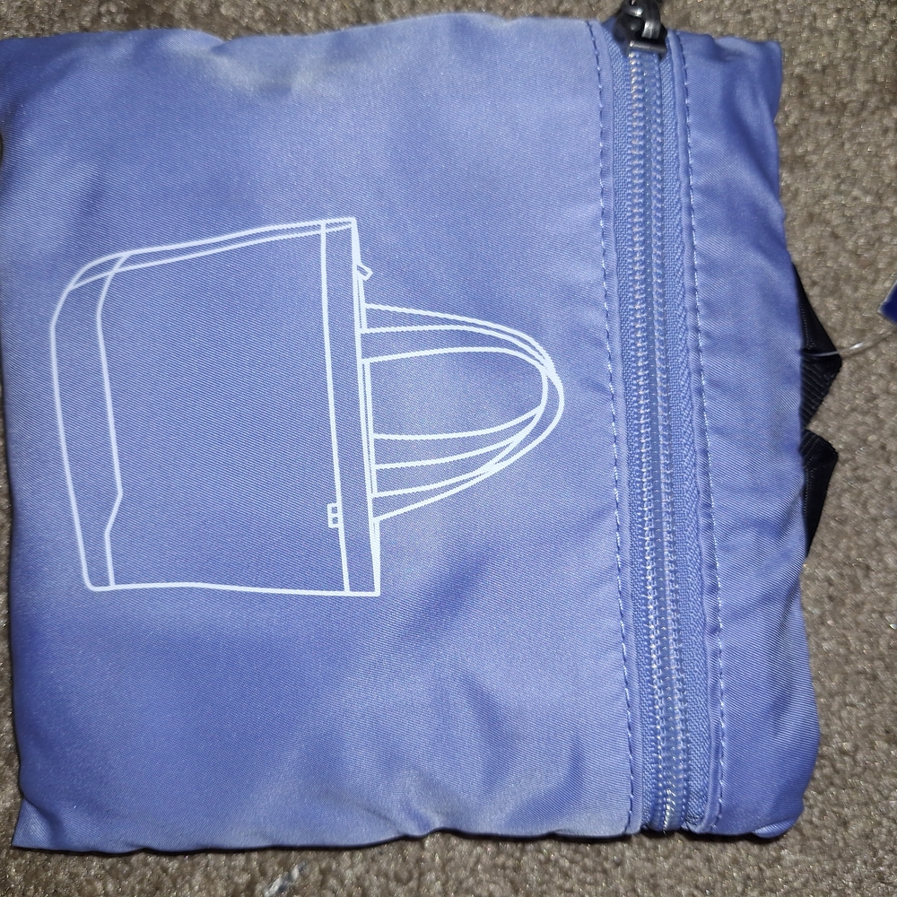 Compact Blue Travel Tote Bag